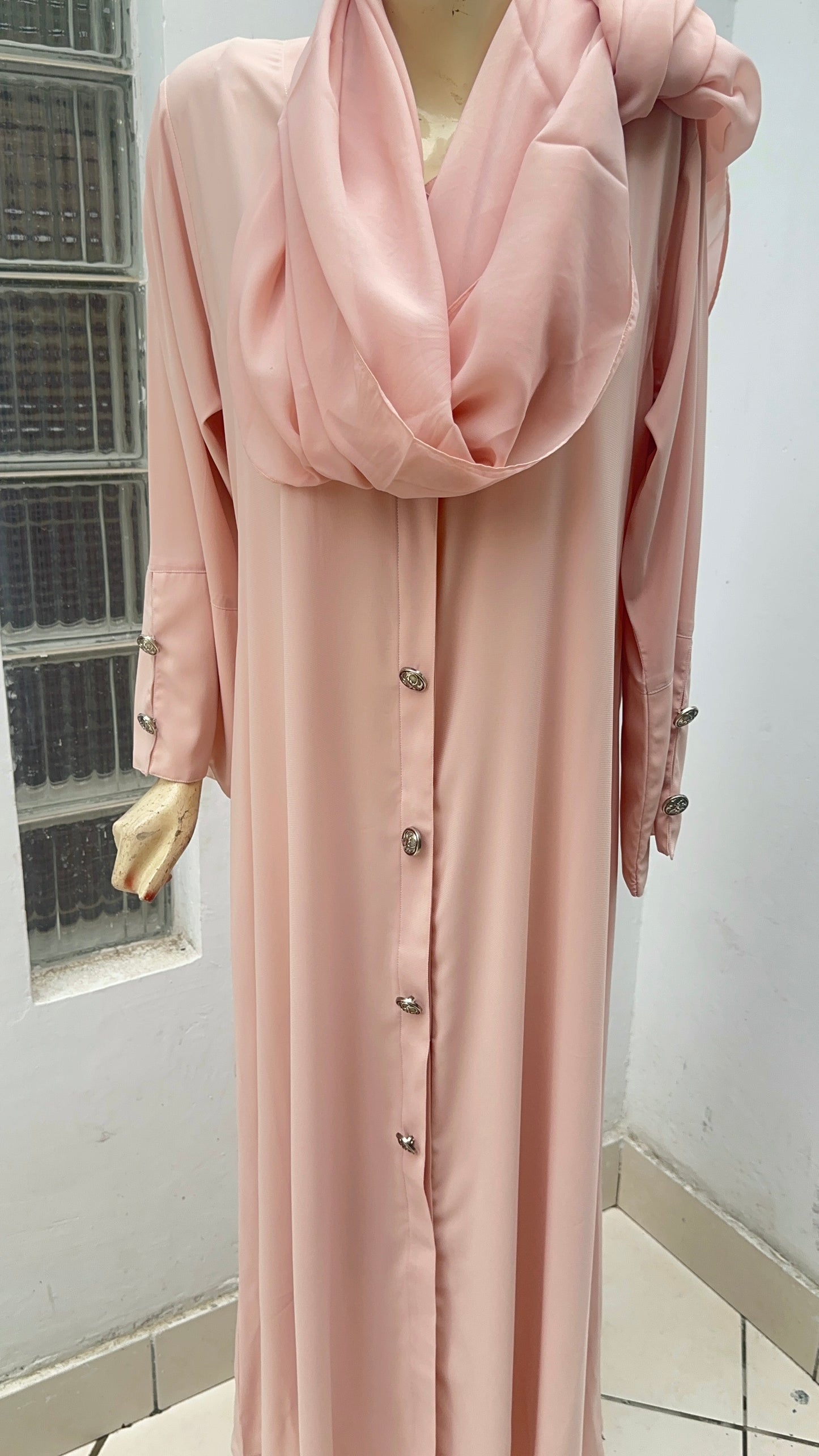 Pink hajj/umrah abaya