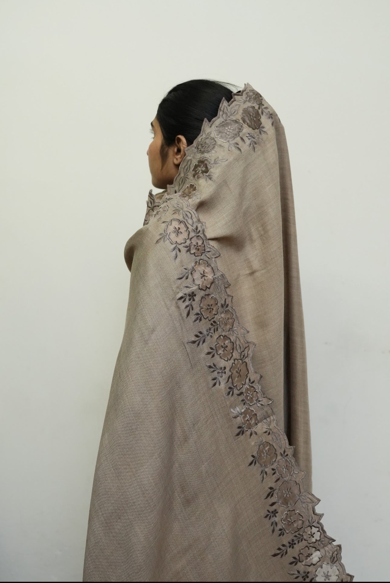 Pashmina embroidered shawl