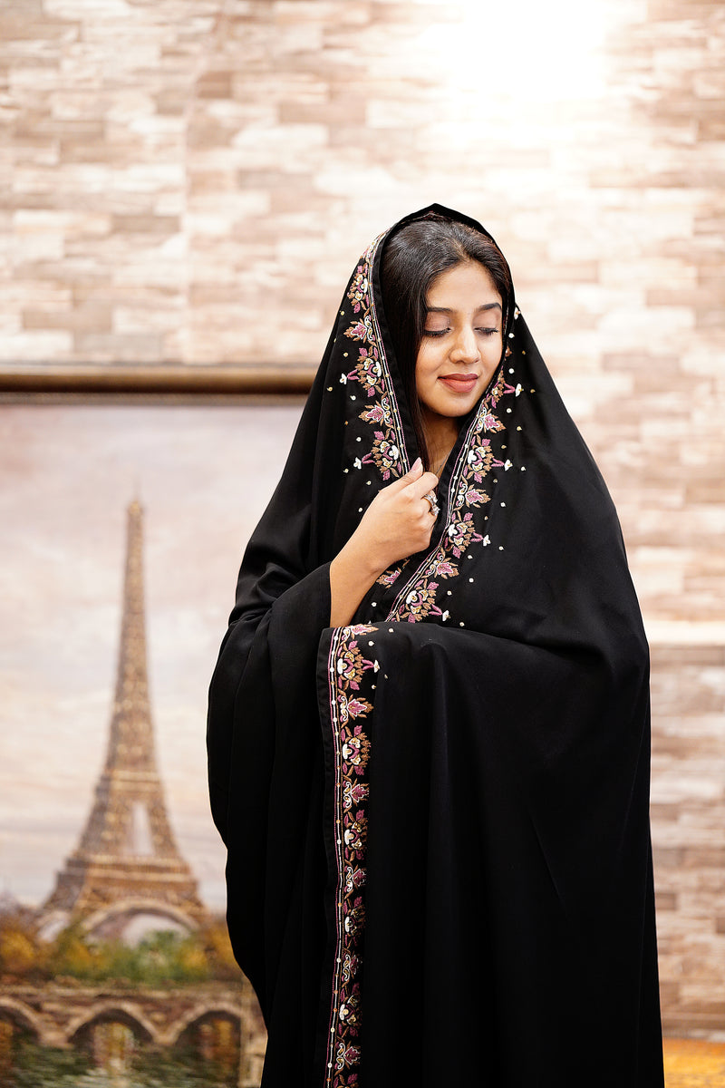 Hand embroidered chaddar – Abayas the designer wears